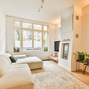 clean living room in rental property